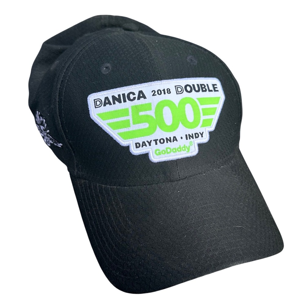 New Era Danica Patrick 2018 Double GoDaddy 500 Daytona Indy Hat Black Adjustable